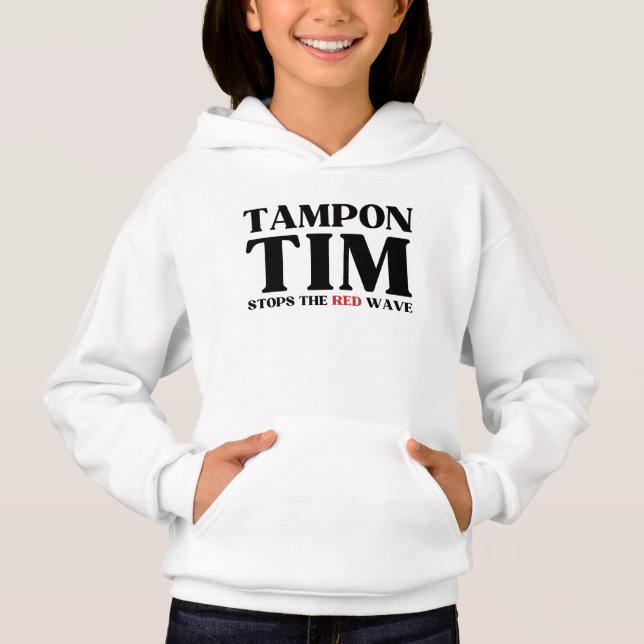 Tampon Tim kommer att stoppa Red Wave-Tim Walz 202 T Shirt (Framsida)