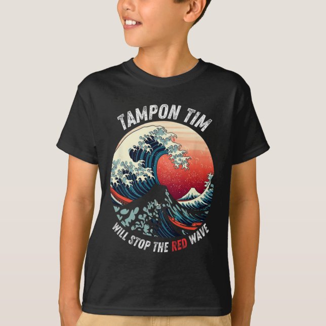Tampon Tim stoppar den röda vågen, Harris Whe T Shirt (Framsida)