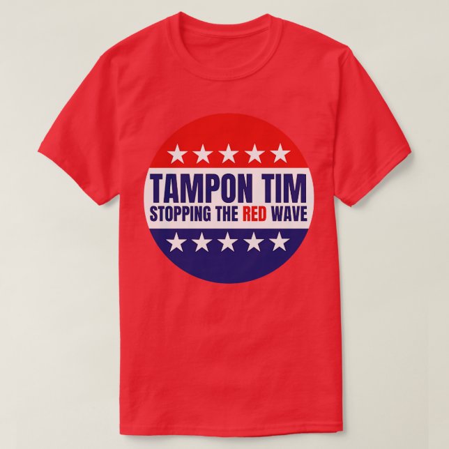 Tampon Tim Stoppar Red Wave TShirt T Shirt (Design framsida)
