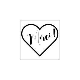 Tampons Encreurs Merci, Forme Coeur Stämpel