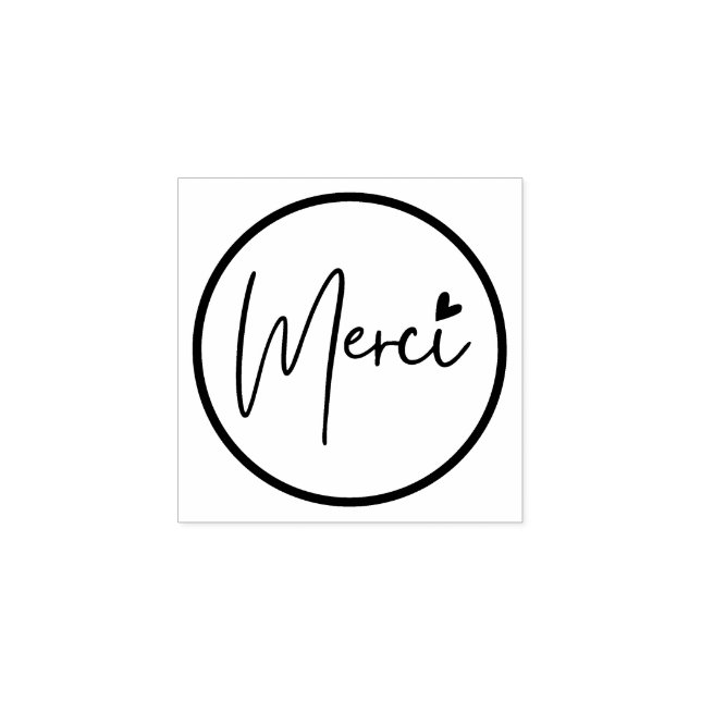 Tampons Encreurs Merci, Minimaliste Stämpel (Tryck)