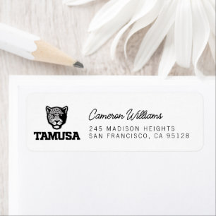 TAMUSA Jaguars Returadress Etikett