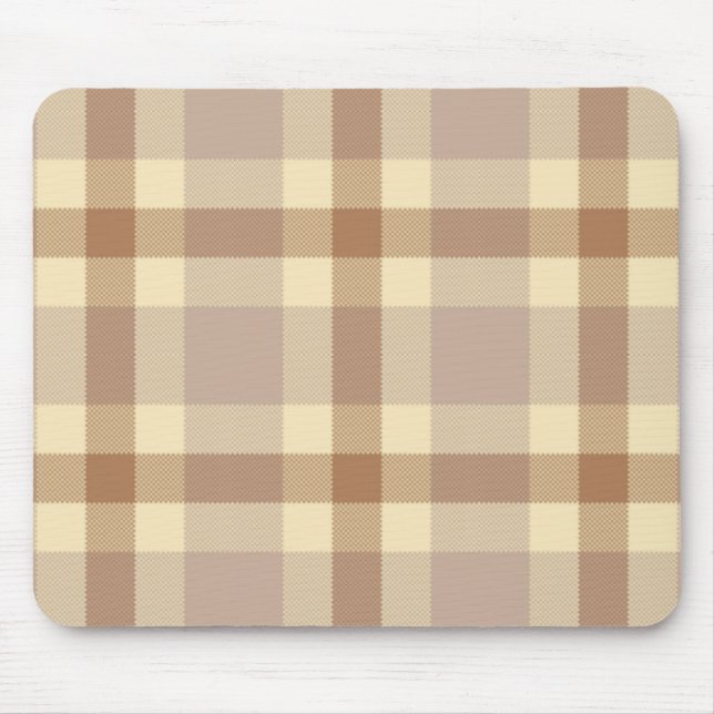 Tan and Cream Tartan Musmatta (Framsidan)