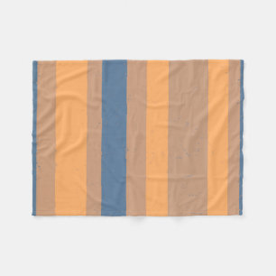 Tan Apricot Orange Dusty Blue Flecked Rand Fleecefilt