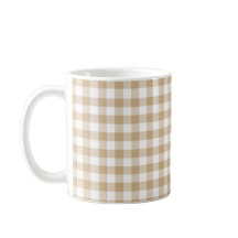Tan Beige Plaid Gingham