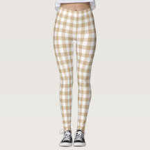 Tan Beige Rutig Gingham