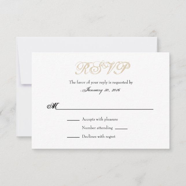 Tan Beige White Plain Simple Bröllop OSA Cards Kort (Framsida)
