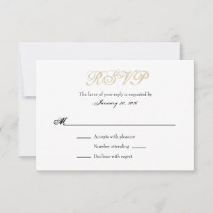 Tan Beige White Plain Simple Bröllop OSA Cards Kort
