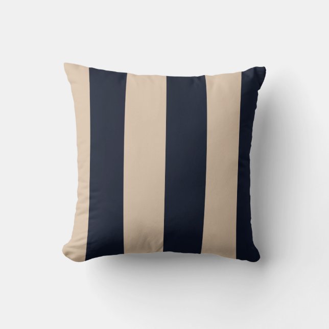 Tan/Black/Polka Dot Reversible PIllow Kudde (Framsida)