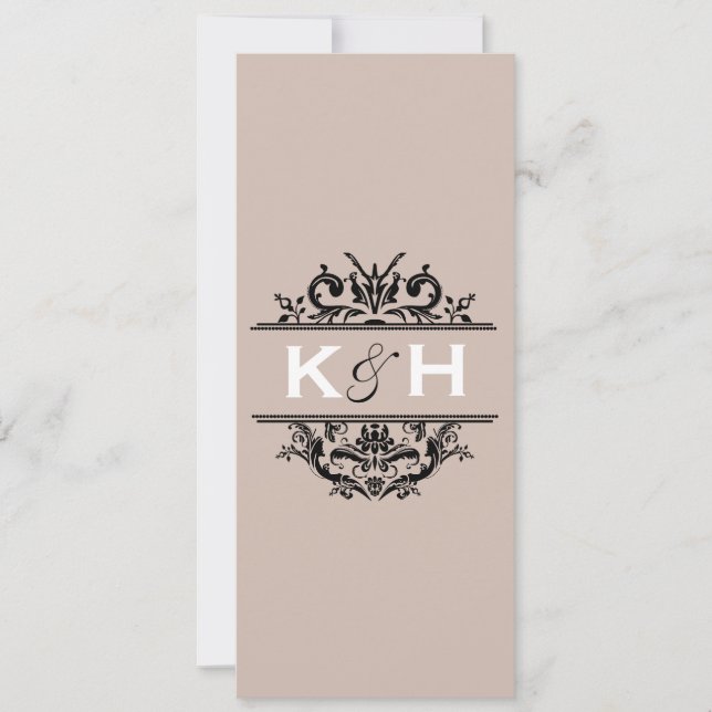 Tan & Black Smala, Vapensköld Inbjudan (Framsida)