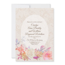 Tan Blomstrande Damast Färgrik Bröllopsblomma