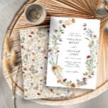 Tan Boho bröllopsinbjudan Inbjudningar<br><div class="desc">Den här inbjudan från snyggt & elegant bröllop innehåller fantastiska,  handmålade,  vildblommor som är arrangerade som en underbar andedräkt med ett vackert mönster på baksidan. Sök efter matchande objekt i samlingen Tan Boho Wildblomma Bröllop.</div>