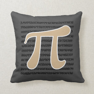 Tan Brown Pi-symbol Kudde