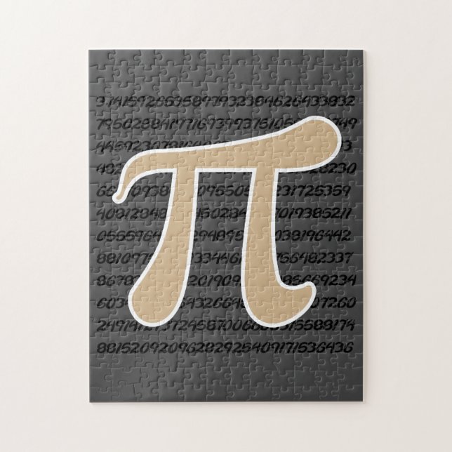 Tan Brown Pi-symbol Pussel (Vertikal)