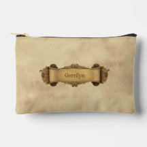 Tan + Brun Ornamenterad Rulle i Vintage-stil