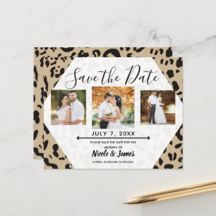 Tan Brun & Svart Gepard Leopard Spara datumet