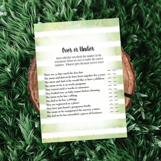 Tan Bunny-Grönten under babystöten Inbjudningar (Skapare uppladdad)