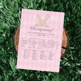 Tan Bunny Rabbit Rosa som är mitt Mamma Inbjudningar
