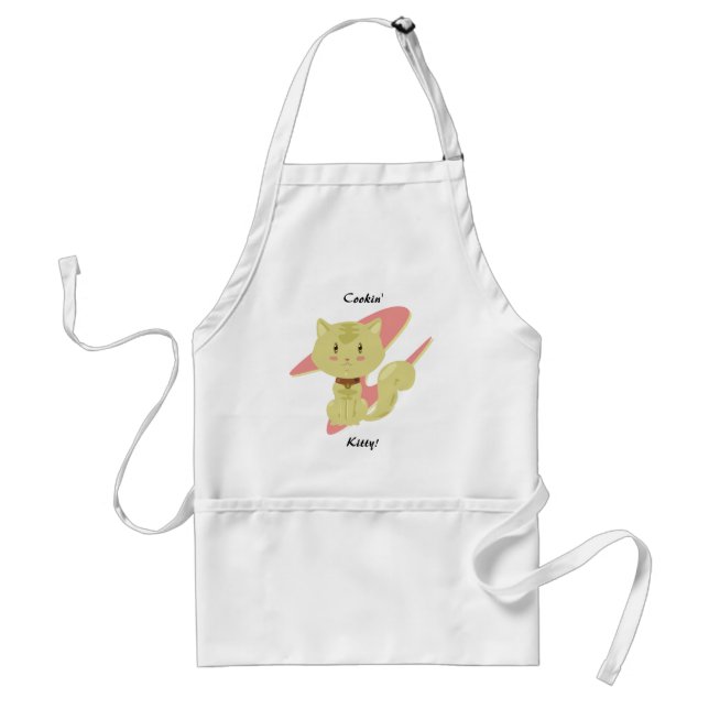 Tan Cat Apron Förkläde (Framsidan)
