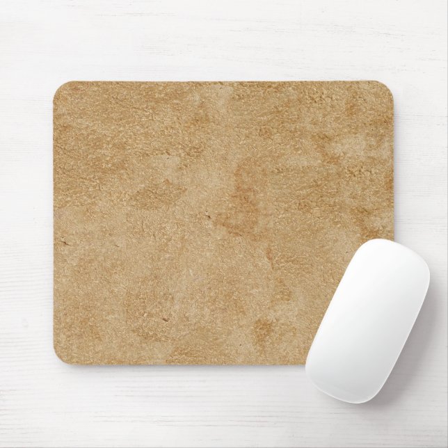 Tan Chamois Faux Leather Musmatta (Med mus)