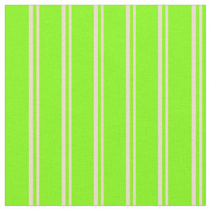 Tan & Chartreuse Färgad Rand Tyg