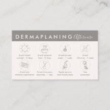 Tan Cream Dermaplaning Eftervårdsinstruktioner