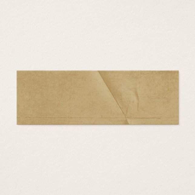 Tan Cream Foled Creased Background Litet Visitkort (Framsidan)