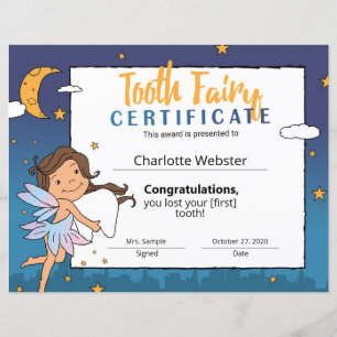 Tan Fairy Klippbilder Första tappade tanden Certif