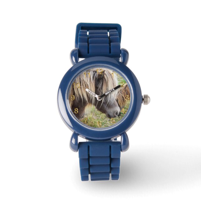 Tan Färgad Shetland Pony Armbandsur (Framsida)