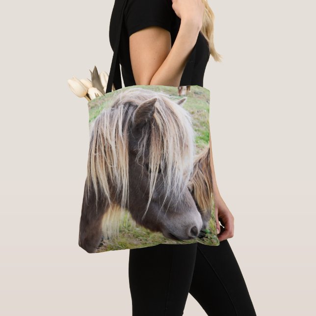 Tan Färgad Shetland Pony Tygkasse (Närbild)