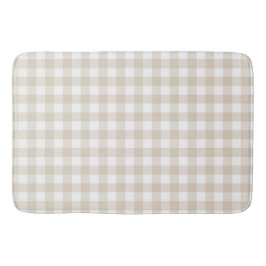 Tan Gingham Buffalo Check Play Badrumsmatta