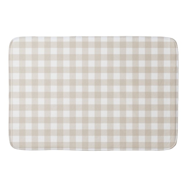 Tan Gingham Buffalo Check Play Badrumsmatta (Framsidan)