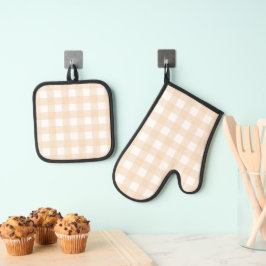Tan Gingham Mönster