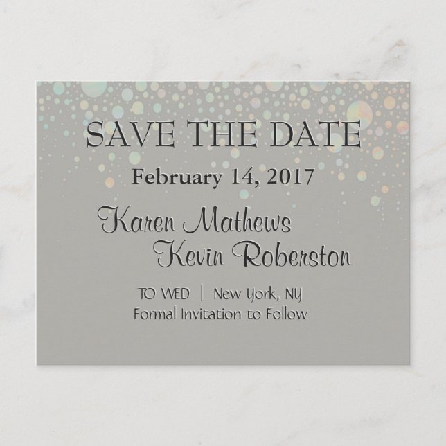 Tan Glitter Stars Meddelande Vykort (Framsida)