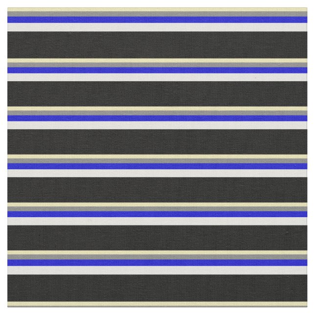 Tan-, Grått-, Blue-, Light Cyan- och Black-Färgad Tyg (Närbild)