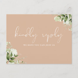 Tan Greenery Sång Request OSA Postcard Inbjudan Vykort