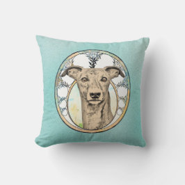 Tan Greyhound Kudde