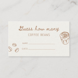 Tan Hand plockade Baby Shower gissar hur många Tilläggskort