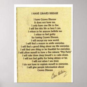 Tan har Graves sjukdom Poster
