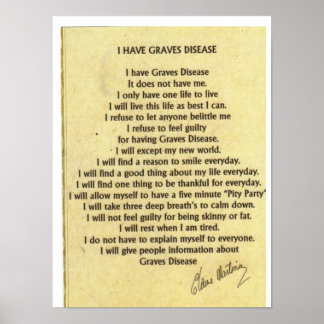 Tan har Graves sjukdom Poster