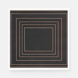 Tan Insida kvadratisk design Pappersservett
