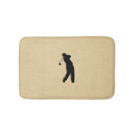 Tan Leather Titta Golf Badrumsmatta