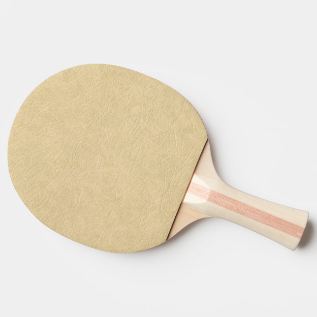 Tan Leather-utseende Pingisracket (Sidan)