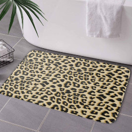 Tan Leopard Print Badrumsmatta