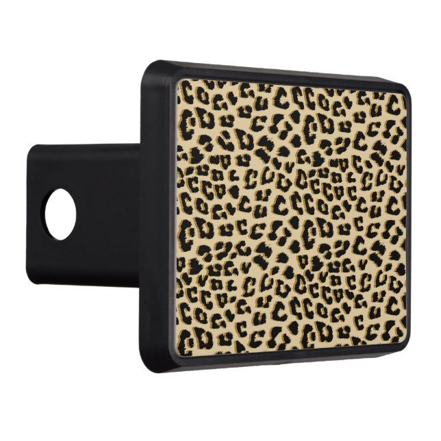 Tan Leopard Print Dragkroksskydd (Höger)