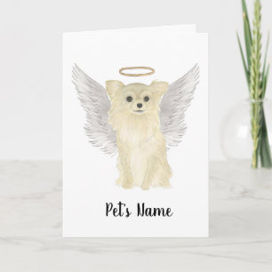 Tan Long-parad Chihuahua Sympathy Memorial Kort