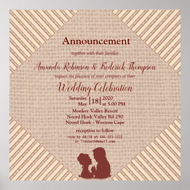 Tan - Marsala Vin & a Textured Hues of Rosa Poster (Framsidan)