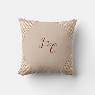 Tan - Marsala Vin & twist på Hues of Rosa Pillow Kudde