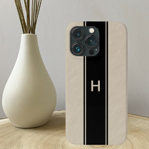 Tan med Black Rand och Tan Monogram