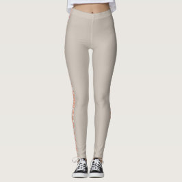 Tan med rand Leggings